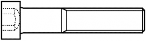 VIS TETE CYLINDRIQUE 6 PANS CREUX TETE RÉDUITE DIN 7984 ACIER CLASSE 10.9 BRUT