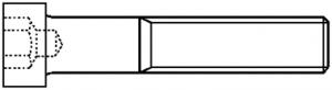 VIS TETE CYLINDRIQUE 6 PANS CREUX TETE RÉDUITE DIN 6912 ACIER CLASSE 8.8 BRUT