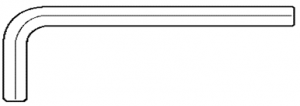 CLES COTES EN POUCES ANSI B18-3 ACIER CHROME-VANADIUM TRAITE 50/52 HRc BRUT