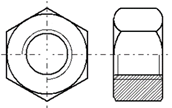 ECROUS DIN 934 INOX A2