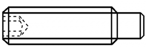 VIS SANS TETE SIX PANS CREUX BOUT TÉTON DIN 915 / ISO 4028 ACIER 45H BRUT
