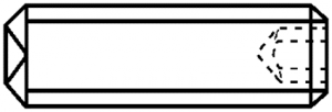 SANS TETE UNBRAKO Classe 45.H DIN 916 - ISO 4029