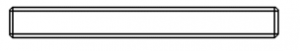 DIN 975  -  Acier 42 CD4 Classe 8.8 ASTM B7 Tiges longueur 1m Ecrous 2H PAS UNC