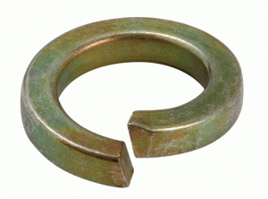 RONDELLES ÉLASTIQUES GROWER COTE EN POUCE ACIER 44-51 HRC ZINGUE JAUNE