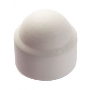 CACHE ECROUS HEXAGONAUX BLANC RAL 9010 POLYETHYLENE
