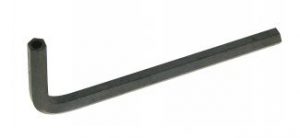 CLE HEXAGONALE ACIER POUR VIS INVIOLABLE AVEC TETON