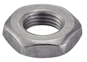 ECROUS BAS HEXAGONAUX FILETAGE METRIQUE PAS FIN DIN 439 INOX A2
