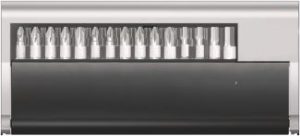 ETUI 29 EMBOUTS DE VISSAGE DE 25mm INOX +1 PORTE EMBOUT