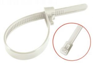 LIEN NYLON 6.6 BLANC REOUVRABLE