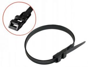 LIEN NYLON 6.6 NOIR TETE DOUBLE