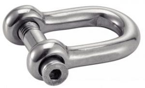 MANILLE DROITE FORGEE A VIS 6 PANS CREUX INOX A4