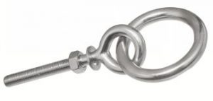 PITON A OEIL FILETAGE METRIQUE +ANNEAU ARTICULE INOX A4