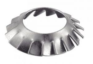 RONDELLES EVENTAIL CONCAVES A DENTURES EXTERIEURS TYPE AZV NFE 27627 ACIER ZINGUE