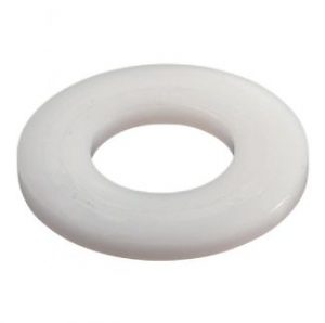 RONDELLES PLATE LARGE TYPE DIN 9021 NYLON 6.6 BLANC