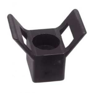 SUPPORT MURAL NOIR POUR LIEN NYLON - FORME SELLE