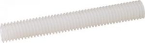 TIGES FILETEES LONGUEUR 1 METRE TYPE DIN 976 NYLON 6.6 BLANC