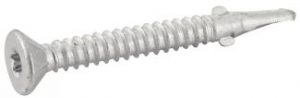 VIS AUTOPERCEUSES A AILETTES TETE FRAISEE CRANTEE 6 LOBES POINTE 3 BI-METAL / INOX A2