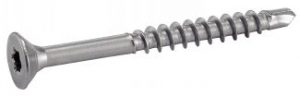 VIS AUTOPERCEUSES POUR BOIS AGGLOMERE TETE FRAISEE SIX LOBES INOX A2