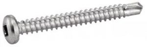 VIS AUTOPERCEUSES TETE CYLINDRIQUE CRANTEE EMPREINTE CARRE DIN 7504M ACIER ZINGUE
