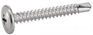 VIS AUTOPERCEUSES TETE CYLINDRIQUE CRANTEE EXTRA LARGE CRUCIFORME ACIER ZINGUE