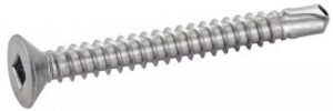 VIS AUTOPERCEUSES TETE FRAISEE EMPREINTE CARREE DIN 7504O INOX A2