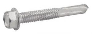 VIS AUTOPERCEUSES TETE HEXAGONALE A EMBASE POINTE 5 BI-METAL / INOX A2
