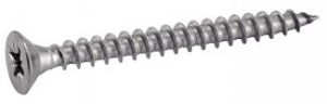VIS POUR BOIS AGGLOMERE TETE FRAISEE POZIDRIVE INOX A4