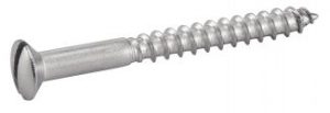 VIS A BOIS TETE FRAISEE BOMBEE FENDUE DIN 95 INOX A2