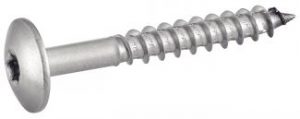 VIS DE FACADE TETE CYLINDRIQUE EXTRA LARGE SIX LOBES INOX A2