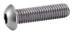 VIS A METAUX TETE BOMBEE SIX PANS CREUX ISO 7380-1 INOX A2