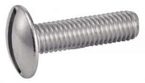 VIS A METAUX TETE RONDE LARGE POELIER FENDU TYPE NFE 25129 INOX A4