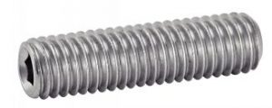 VIS SANS TETE SIX PANS CREUX BOUT PLAT ISO 4026 INOX A2