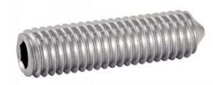 VIS SANS TETE SIX PANS CREUX BOUT POINTEAU ISO 4027 INOX A2