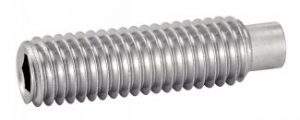 VIS SANS TETE SIX PANS CREUX BOUT TETON ISO 4028 INOX A2