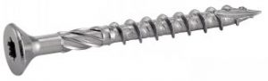 VIS POUR TERRASSE TETE FRAISEE SIX LOBES INOX AISI 410
