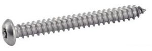 VIS A TOLE TETE CYLINDRIQUE BOMBEE 6 LOBES INVIOLABLE AVEC TETON CENTRAL TYPE ISO 7380 INOX A2