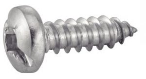 VIS A TOLE TETE CYLINDRIQUE EMPREINTE CARREE FENDUE DIN 7981 INOX A2