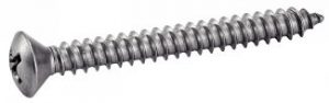 VIS A TOLE TETE FRAISEE BOMBEE CRUCIFORME DIN 7983 INOX A2